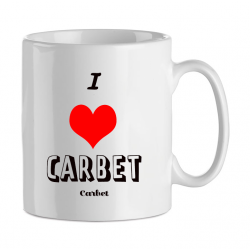 Mug céramique I love carbet